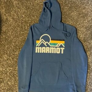 Men’s small hooded Marmot sweatshirt